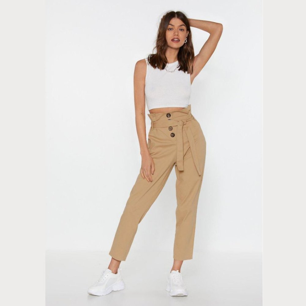 NEW! Button In Paperbag Pants by Nasty Gal